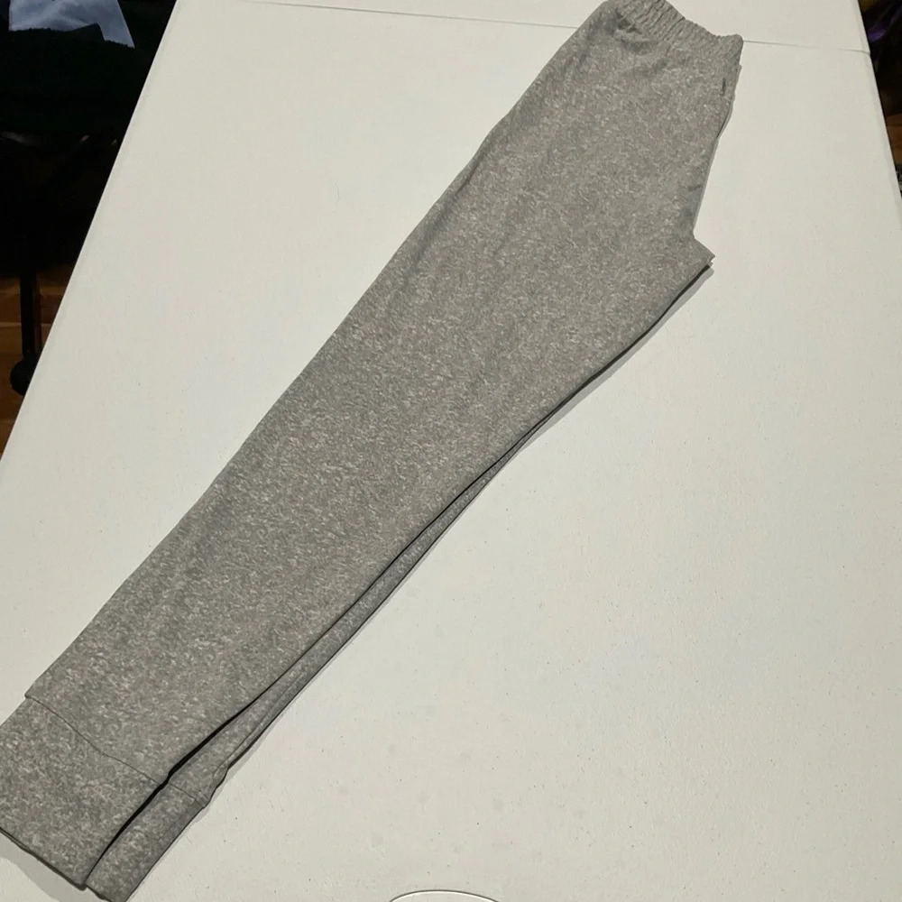 Women’s PINK Grey Sweatpants - Picture 2 of 3